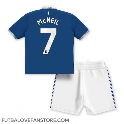 Everton Dwight McNeil #7 Domáci Detský futbalový dres 2023-24 Krátky Rukáv (+ trenírky)
